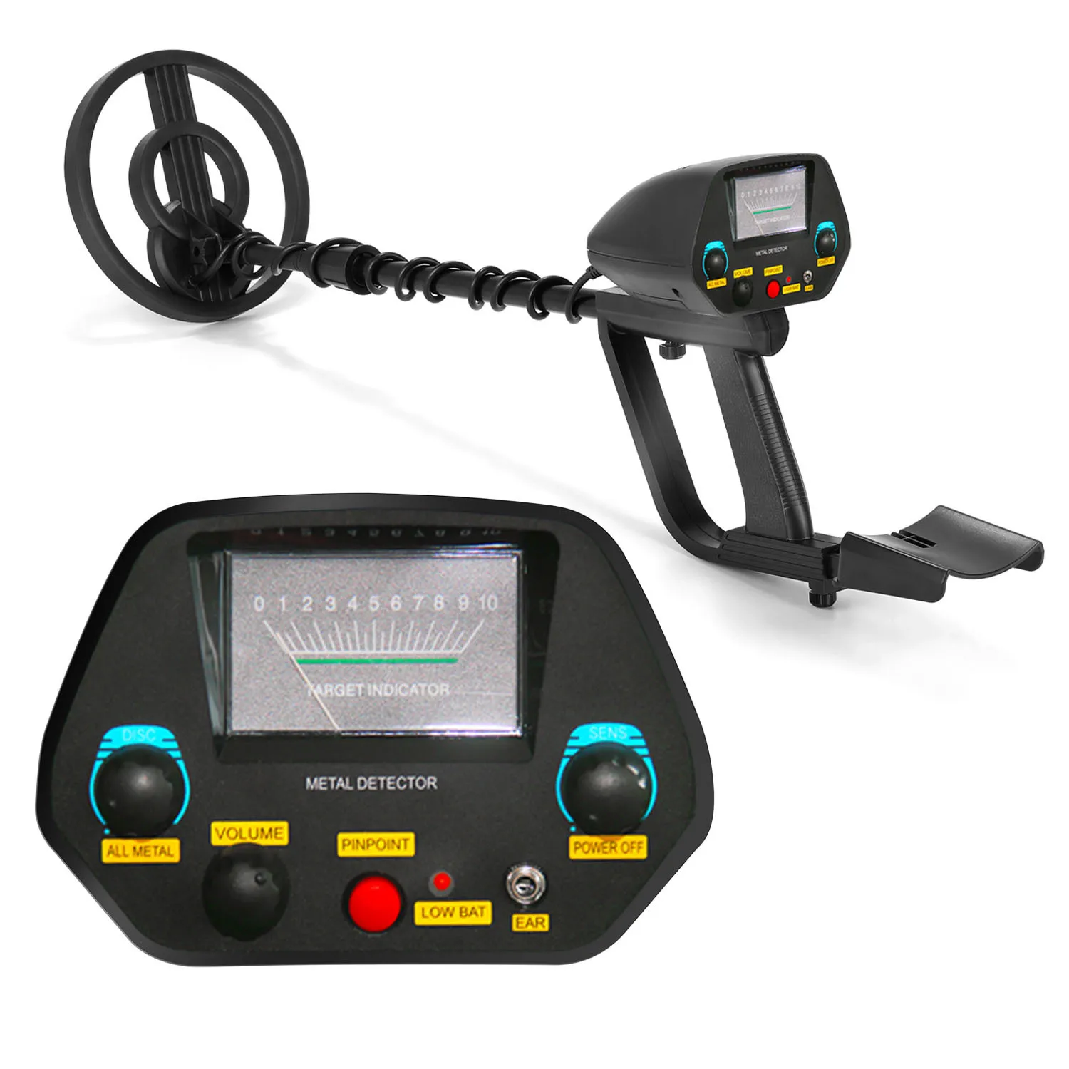 

MD-4080 Precision Metal Detector Metal Detector Underground Gold, Silver, Copper and Iron Treasures