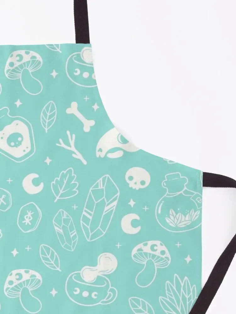 Ингредиенты Witchy // Пастельно-зеленый фартук Nikury униформа шеф-повара для