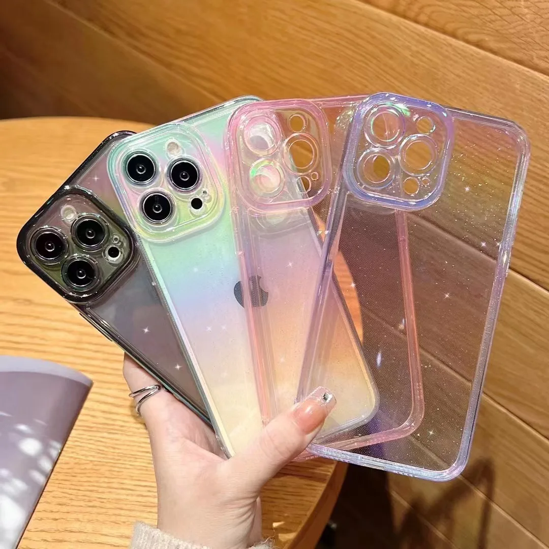 

Girls Gradient Candy Colorful Glitter Phone Case For iPhone 11 12Pro 13ProMax iPhone 13 12ProMax iPhone 13 Pro ProMax XSMax Case