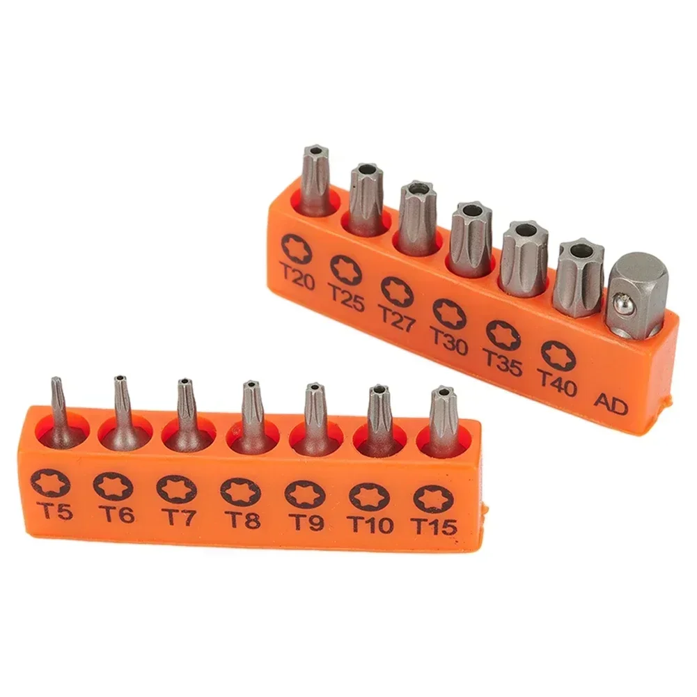 14 шт. 25 мм отвертки Torx T5 T7 T8 T9 T10 T15 T20 T25 T27 T30 T35 T40 удлинитель адаптера 1/4 дюйма