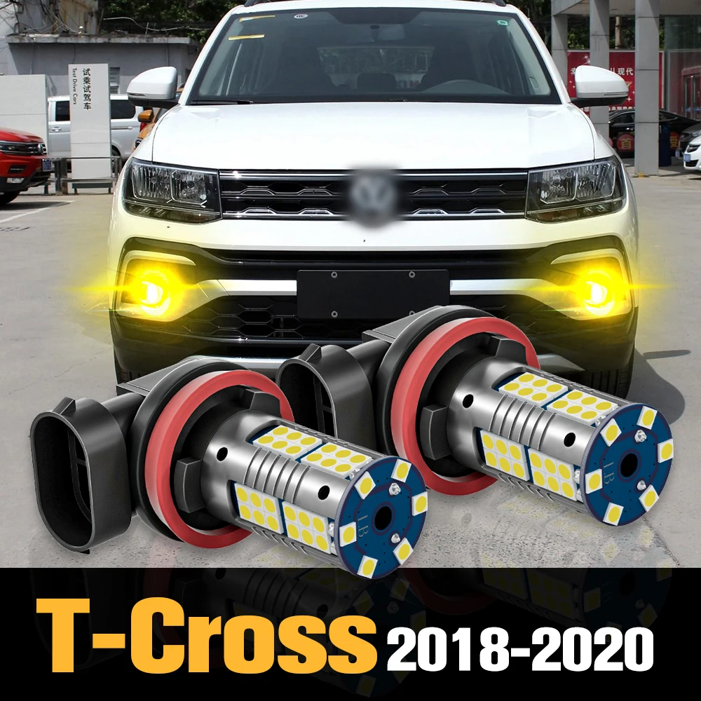 2 шт. Canbus светодиодные противотуманные фары аксессуары для VW T-Cross T Cross 2018 2019 2020