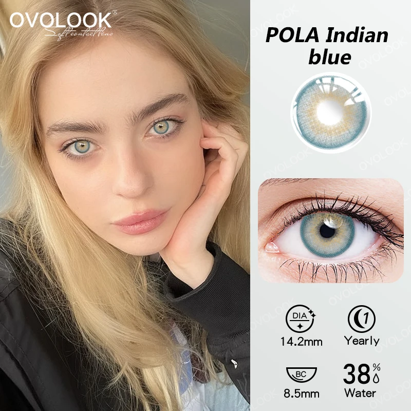 2 шт. Голубые Контактные линзы с диоптриями |