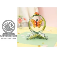 1pc new lovely butterfly crystal ball metal cutting dies stencils for diy scrapbooking decorative embossing paper cards