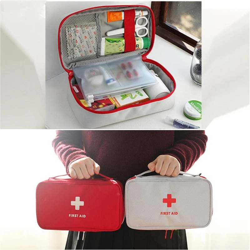 

Portable Mini Empty Survival First Aid Bag Pills Package Storage Pouch Pocket Container for Home Office Travel Camping Hiking