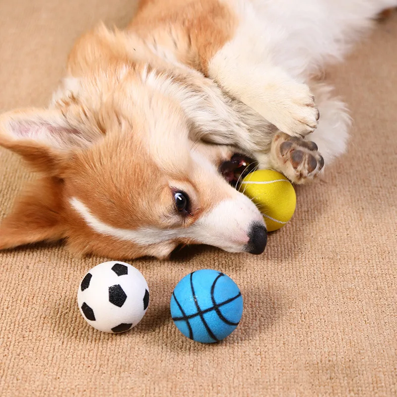 

1PC Cats and Dogs Toys Ball Chew Toy Pet Kitten Ball Elastic Rubber 6cm Funny for Pet Chewing Toys Ball Molar Dog Accessories