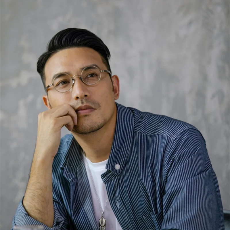 Японский стиль 9g Ultra-светильник винтажная маленькая круглая оправа из чистого