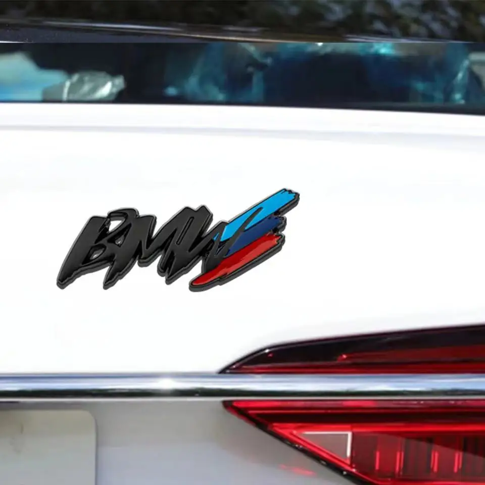 BMW 3D металлические наклейки на кузов автомобиля наклейка багажник серии i3 i4 G07 G06