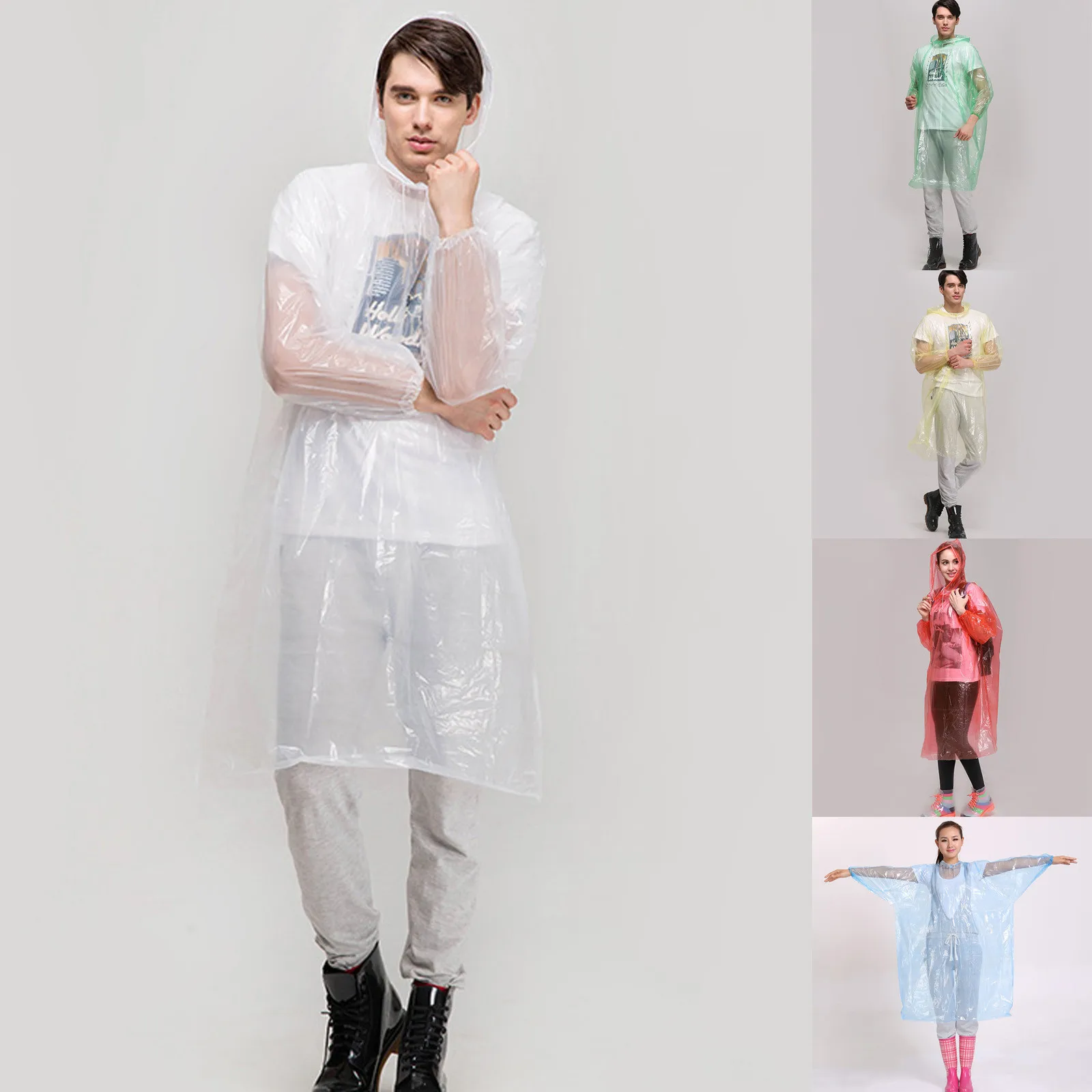 

Одноразовый дождевик, плотный плащ для дрифтинга, дорожный модный цельный комплект из полиэтилена, Быстросохнущий дождевик, плащ