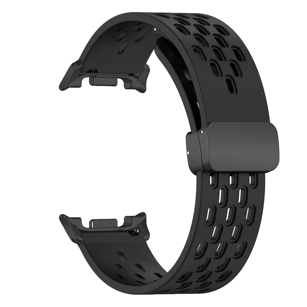 Фото Силиконовый ремешок для Samsung Galaxy watch 8, ремешок 44 мм, 40 мм, 8, классический, 46 мм, магнитный браслет на запястье, спортивный браслет Correa Galaxy watch8 №2