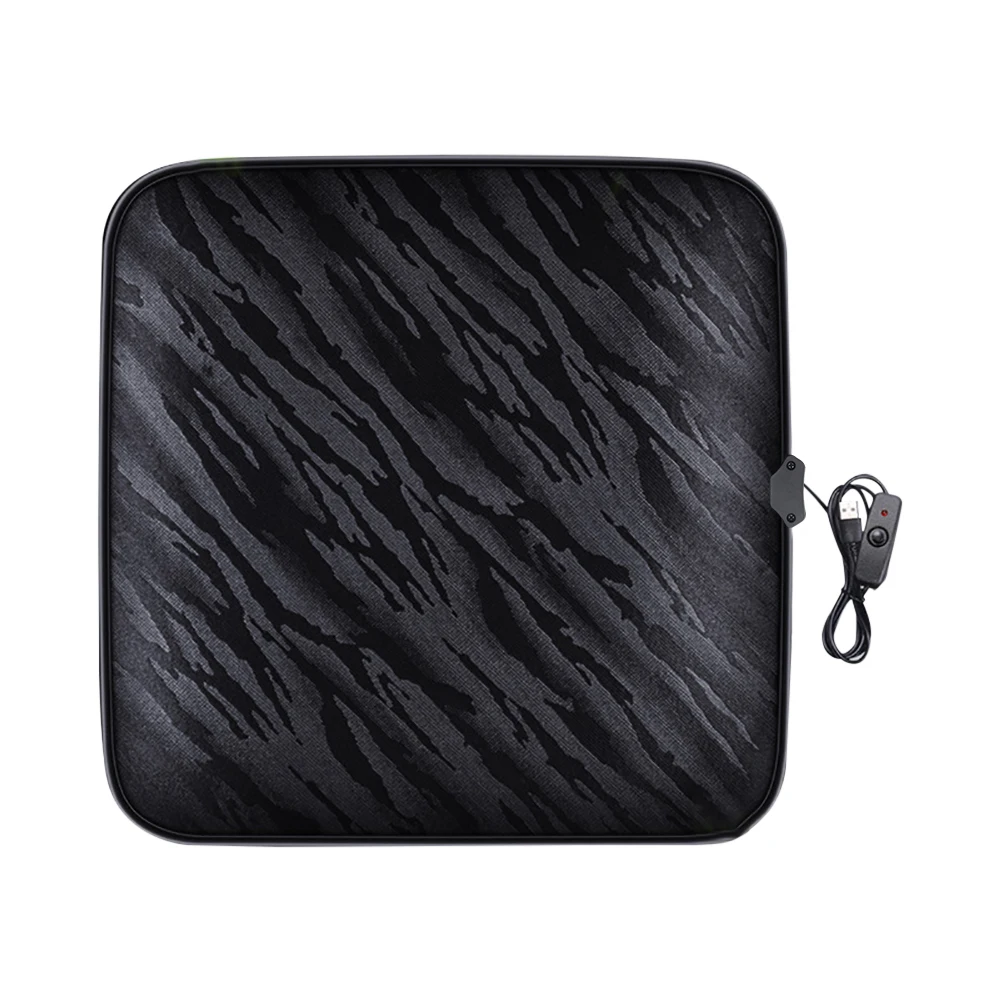 Чехол для автомобильного сиденья с подогревом USB 5 В, подушка с подогревом для автомобиля, удобный подогреватель сиденья, электрическая зимняя теплая подушка для сиденья для автомобиля и офиса