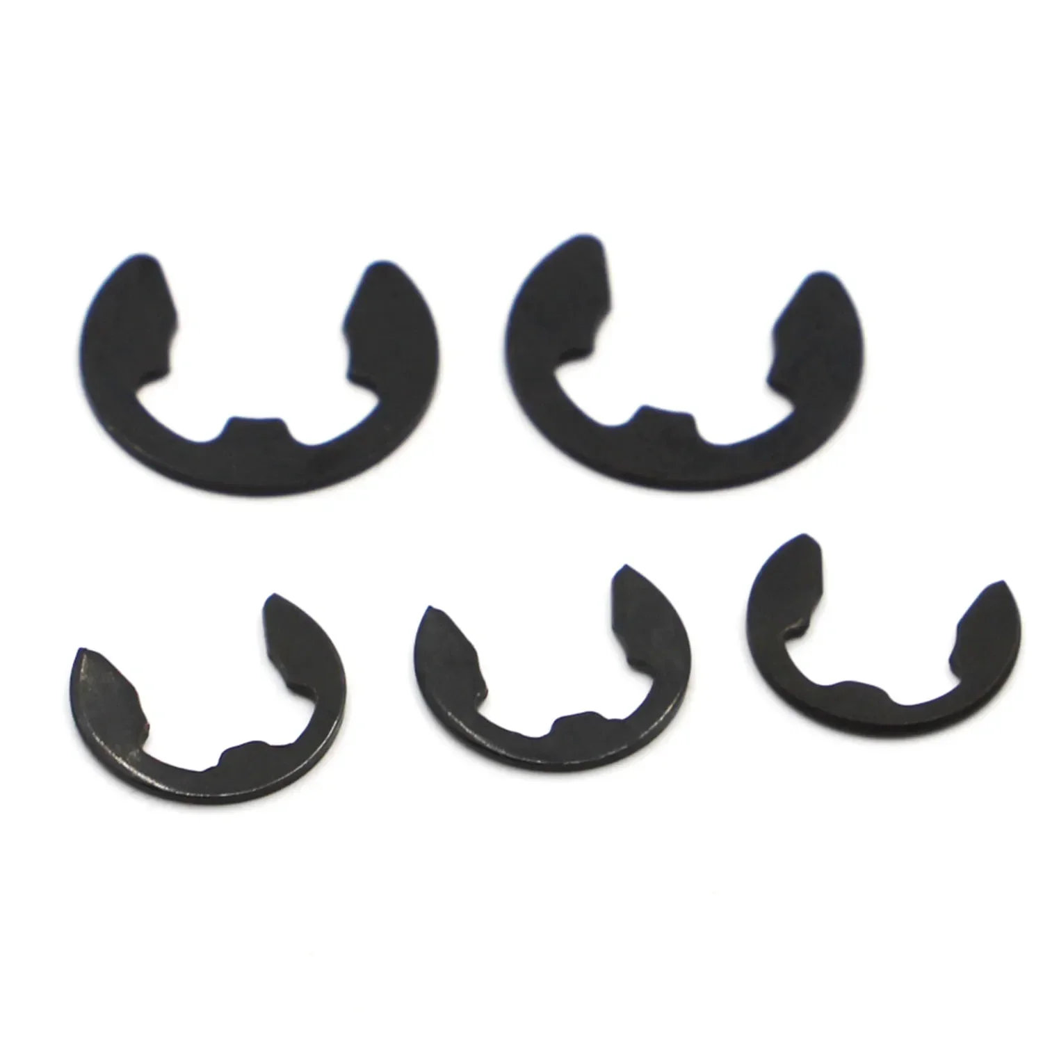 

M1.2 M1.5 M2 M2.5 M3 M4 M5 M6-M15 GB896 Черный вал из нержавеющей стали 65Mn 304 Внешнее стопорное кольцо E-зажим Защелкивающая стопорная шайба