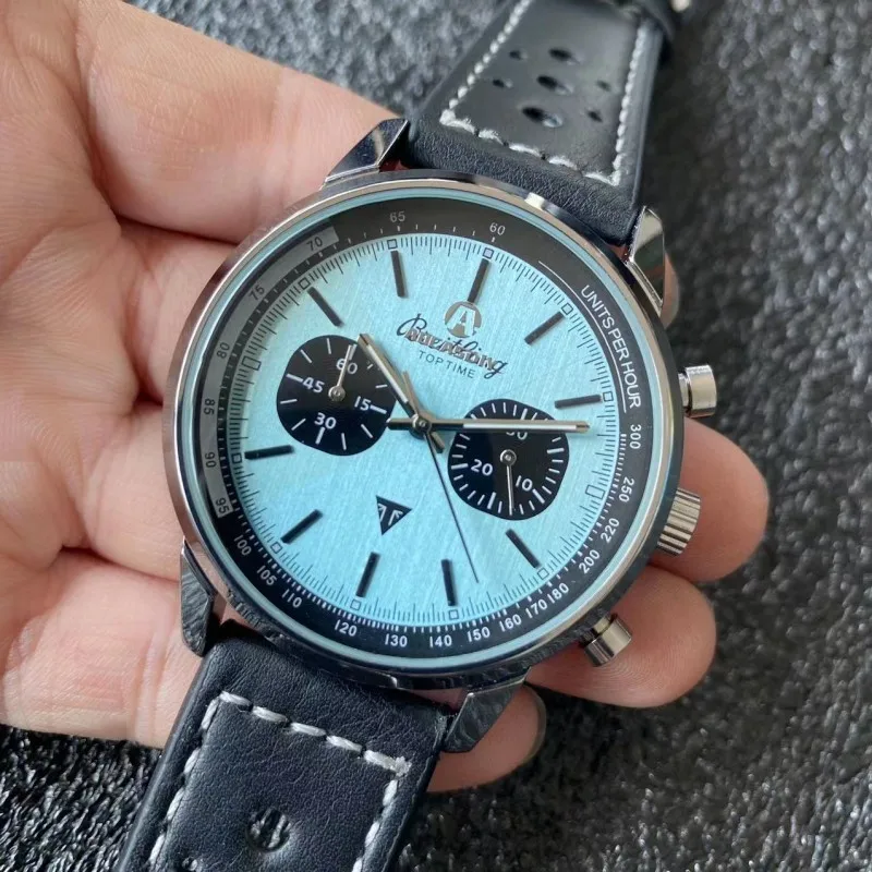 

Мужские кварцевые часы на кожаном ремешке, с браслетом