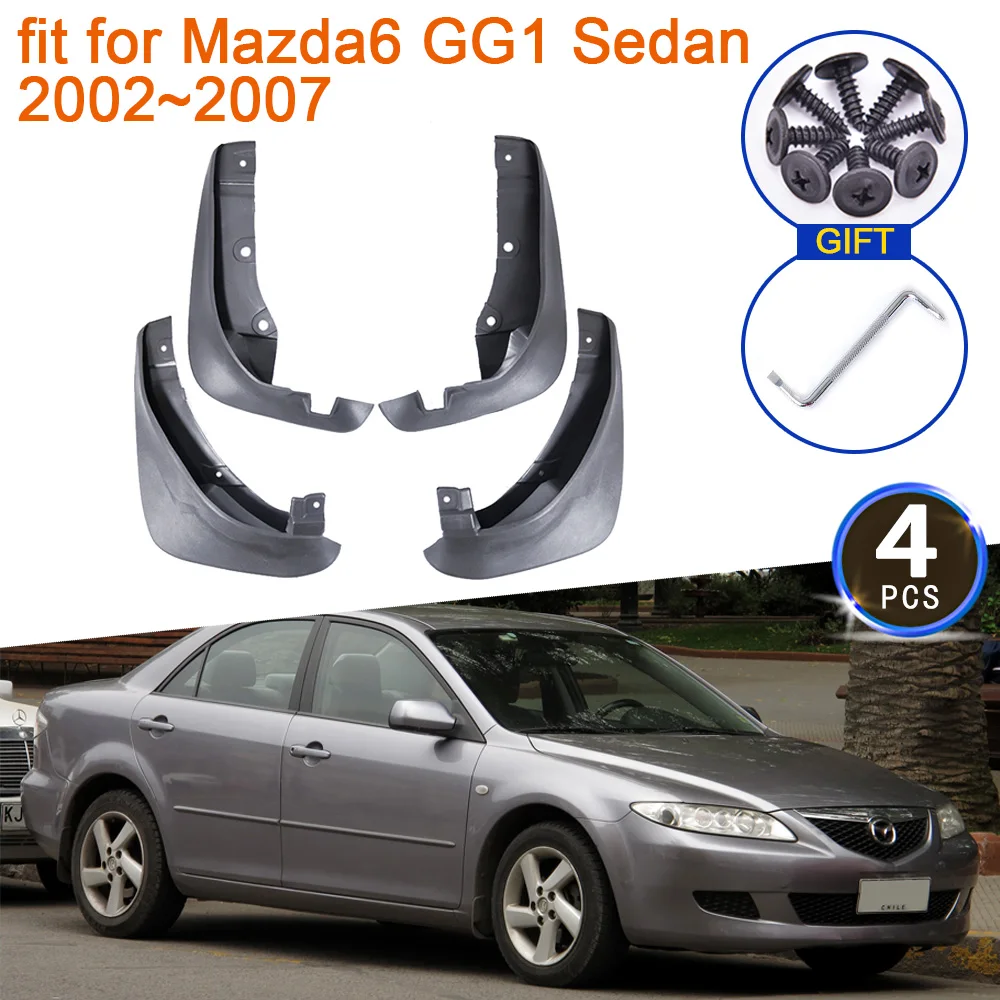 

Mud Flap for Mazda 6 Mazda6 GG1 2002~2007 2006 2005 2004 2003 Sedan Accessories Splash Guards Mudguards Fender Flare Car Styling