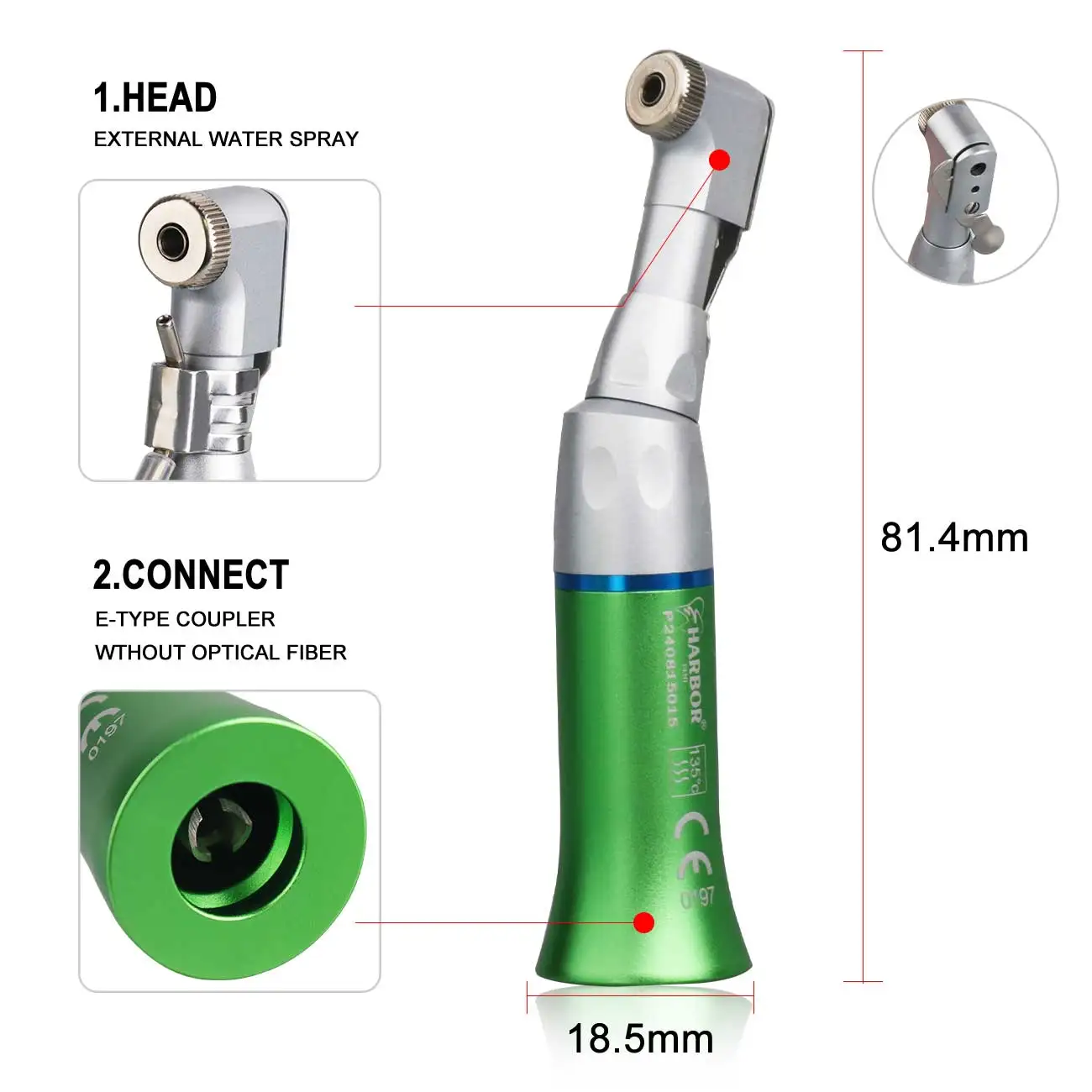 Стоматологический набор наконечников высокоскоростной низкоскоростной с 2/4