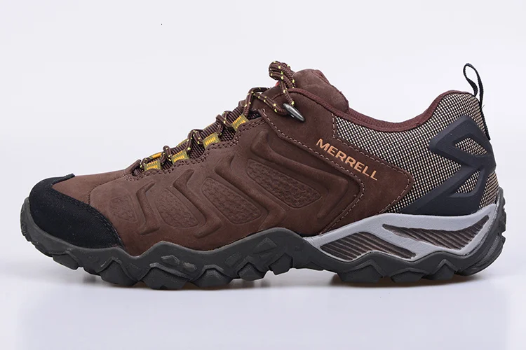 Merrell Men Outdoor Professional Sports Shoes Stability Anti-Slip Shoes Leather Trekking Shoes Sport Climbing Sneakers 39-44