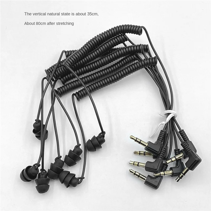 3 5 мм Пружинные наушники односторонние наушники-вкладыши проводная гарнитура