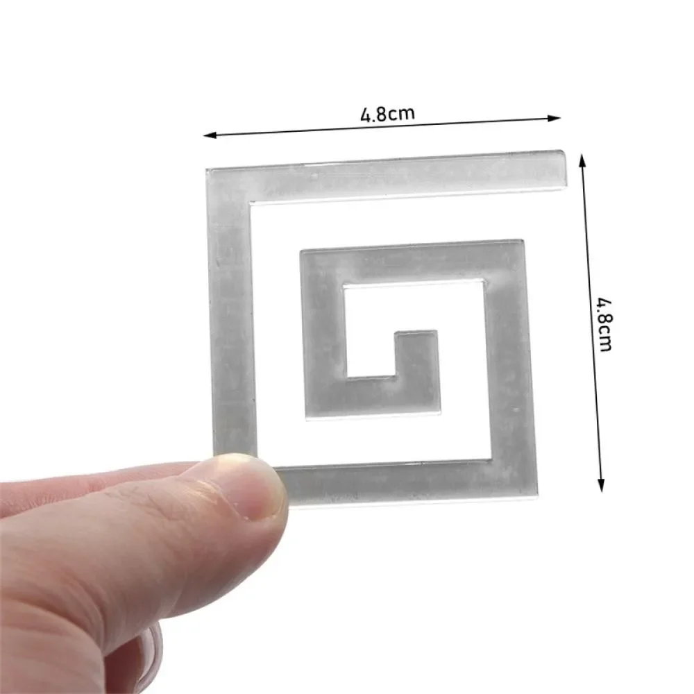 10 шт./набор зеркальные акриловые наклейки для украшения стен