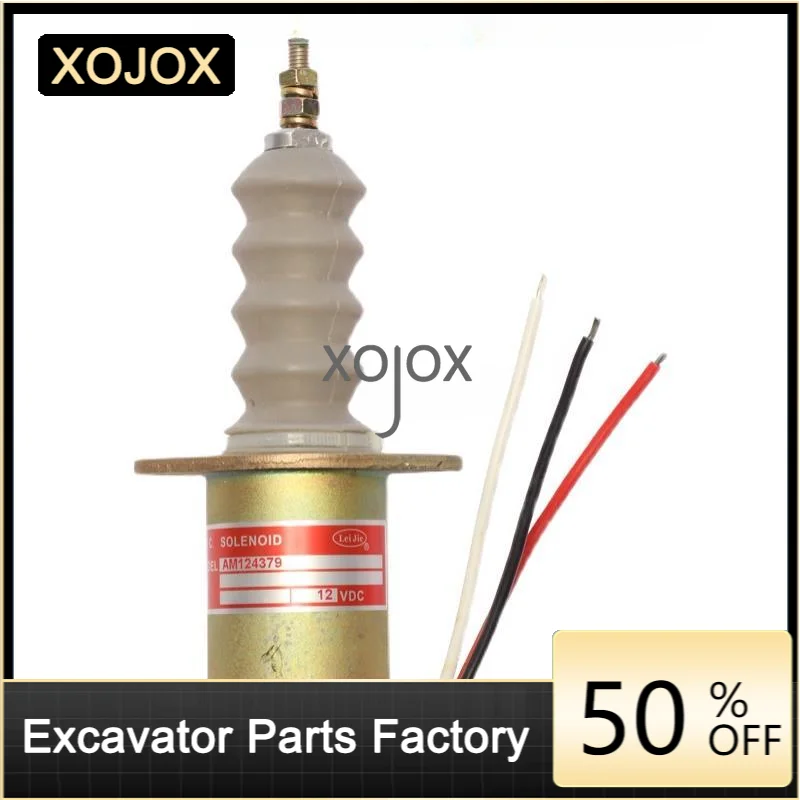 Соленоидный клапан XOJOX для экскаватора Cummins AM124379 выключение электромагнитного