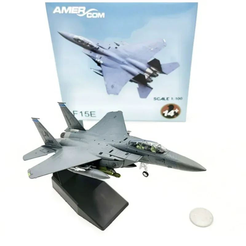 Новая горячая распродажа масштабная модель игрушки 1/100 F-15E F15 F-15 Strike Eagle Fighter USAF