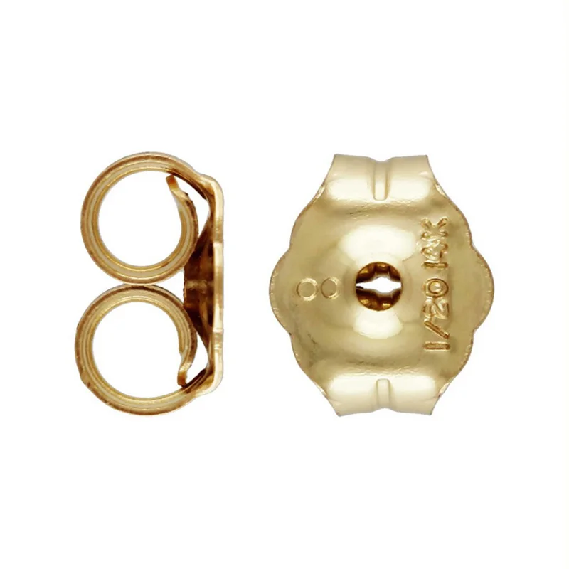 

14K Gold filled ear plug ear clip earring back for making DIY Jewelry accessories 2-5mm 5pairs