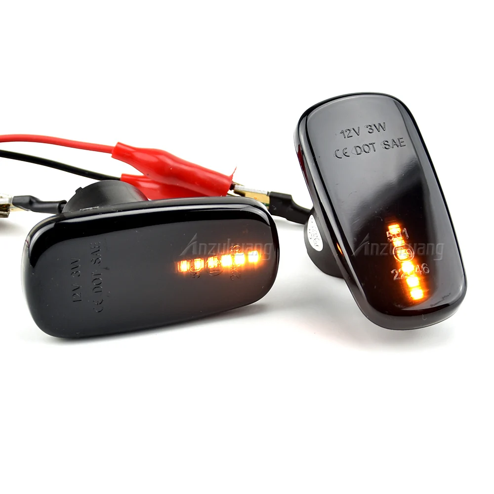 Светодиодные динамические боковые габаритные огни указатели поворота лампы для