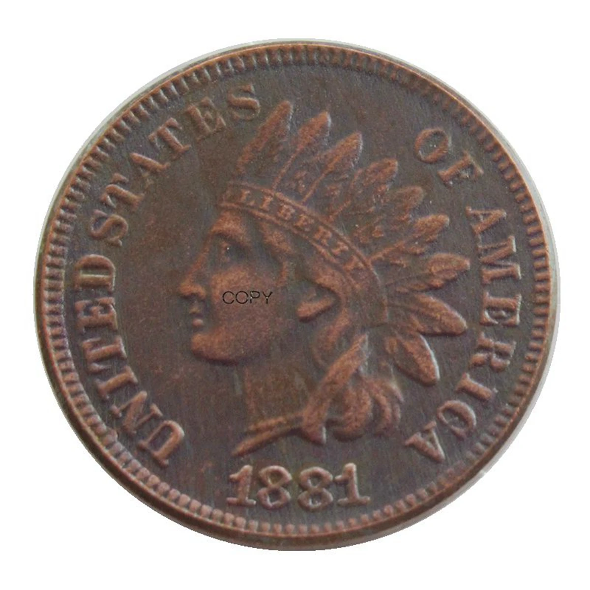 

Медные копии монет 1-центов США 1859-1885 годов