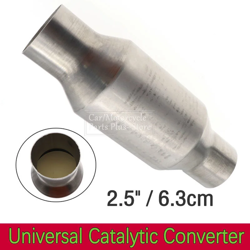 

2.5" Universal Car Catalytic Converter Exhaust Systems Muffler Length 11" Stainless Steel Catalytic Converter Engine Accessorie
