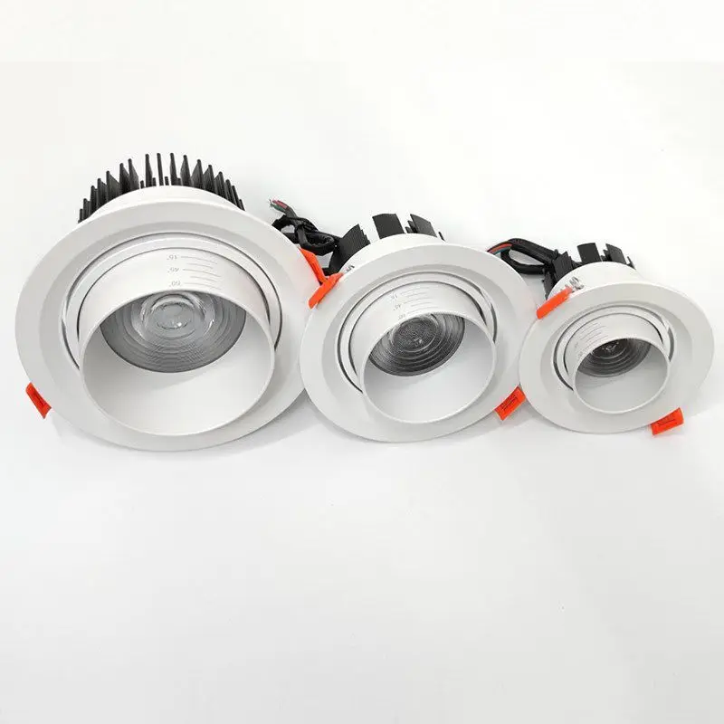 

8W/15W/25W RGBW/RGBW LED ceiling light;DC12/24V input;with 4/5 wire PWM driver inside;15-60 degree adjustable lighting angle
