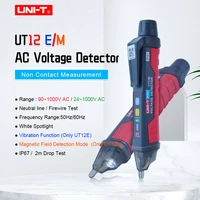uni t ut12e ut12m socket wall ac voltage detector indicator 24v90v 1000v non contact volt current electric sensor test pen