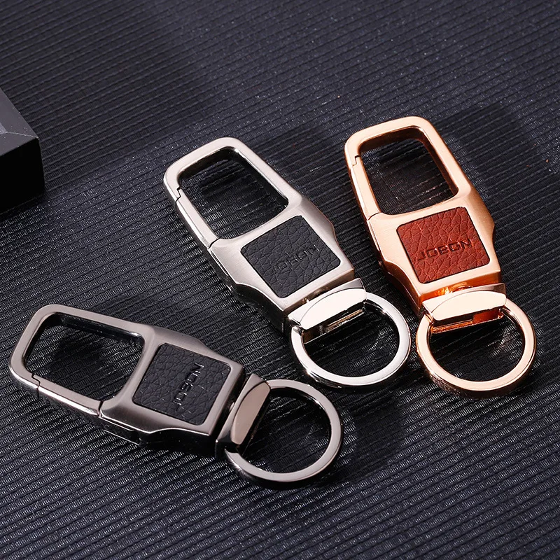 

Jobon Women Men Fashion Leather Business Car Keychains Custom Lettering for Key Ring Holder Bag Pendant Best Gift for Jewelry