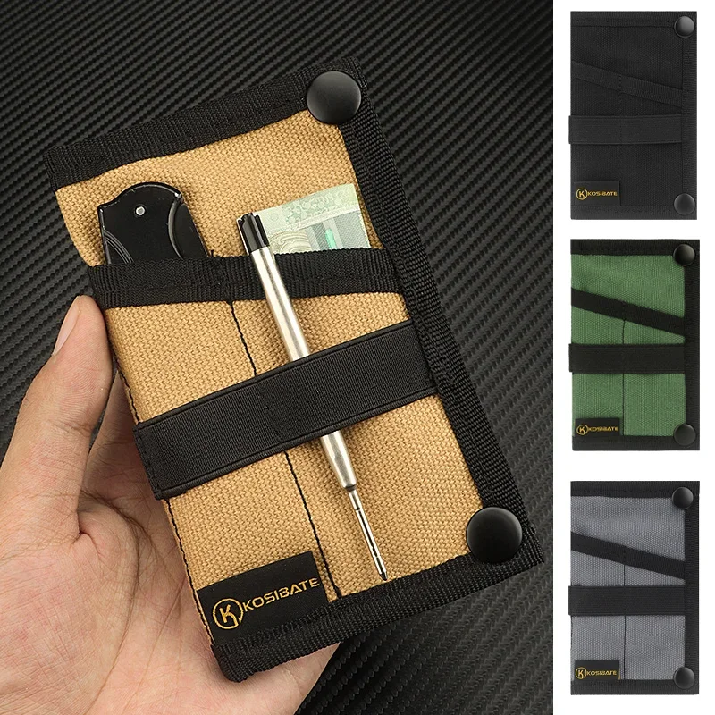 

Mini Multifunctional EDC Storage Bag Portable Tool Bag Tactical Knife Pen Foldable Credit Card Clip Wallet Hanging Waist Bag
