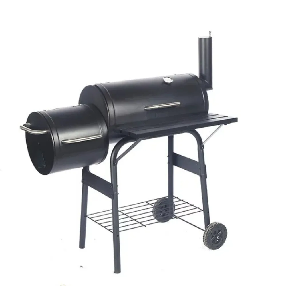 

AEDILYS 27 inch Charcoal Barrel Grill with Offset Smoker