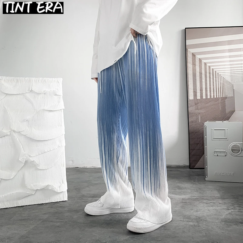 

Мужские брюки в полоску, с широкими штанинами, в Корейском стиле