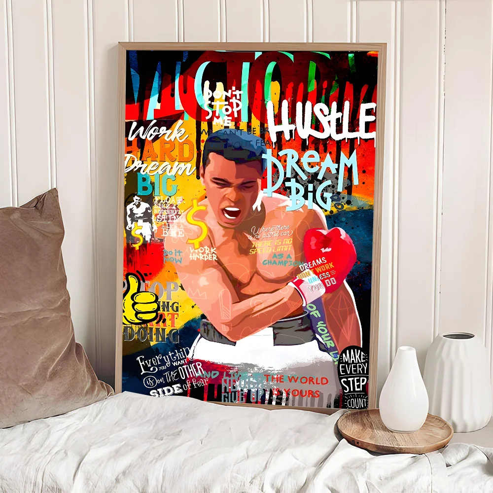 Muhammad Ali Canvas Painting Famous Boxer Inspirationa Good Quality Prints And Posters HD Poster Wall Art Study
