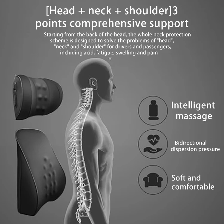 Автомобильная подушка для массажа шеи из пены с эффектом памяти подголовник