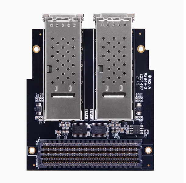 Фото Для оптических портов ALINX Two QSFP+ 40G для отправки и приема оптических волокон Поддроустановки FMC №1