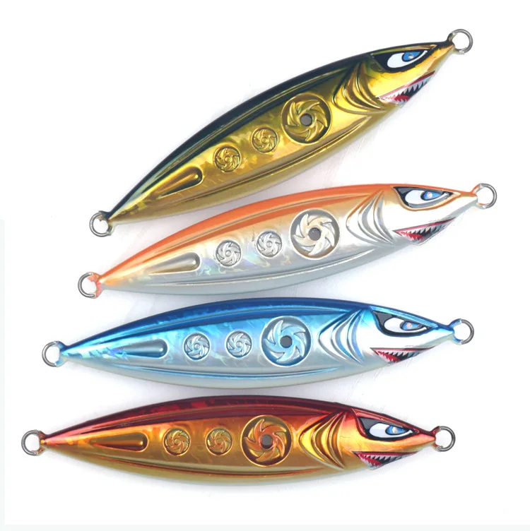 ZWICKE Sinking Jig Sea Spinning Fishing Lures Hard Artificial Crankbait Glow Luminous Metal Vibrating Blade Lure 150g/200g/250g