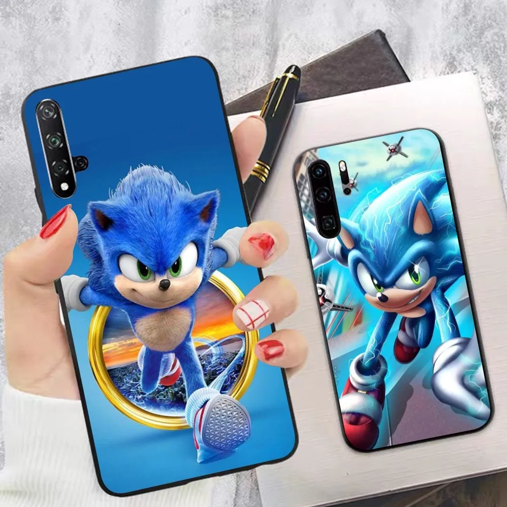 

S-Sonic Cartoon H-Hedgehog Phone Case For Huawei P 8 9 10 20 30 40 50 Pro Lite Psmart Honor 10 Lite 70 Mate 20lite