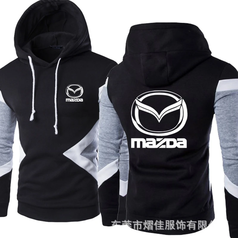 

2022 NEW Print Autumn Men for MAZDA car logo Hoodies Sweatshirt Streetwear Jacket Hooded Tracksuit Pullover