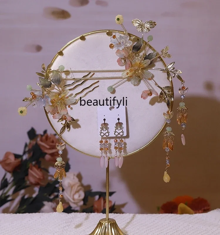 Новая китайская антикварная одежда Xiuhe свадебный головной убор заколка для волос