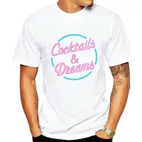 Cocktails And Dreams T-Shirt - Retro 80S Cocktail Tom Cruise Movie Film Tee High Quality Tee Shirt