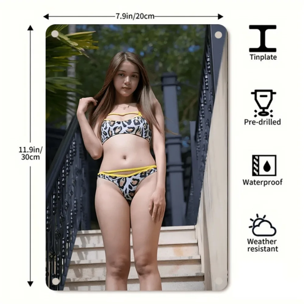 

Металлическая картина HELLOYOUNG Леопардовое бикини