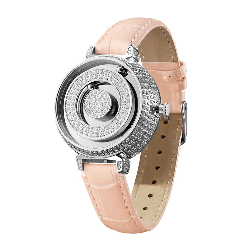 EUTOUR Новые магнитные женские часы с бриллиантами роскошные модные