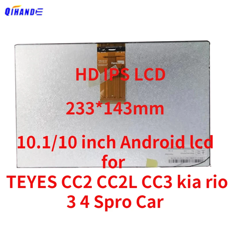 New HD LCD Screen 10.1 / 10.0inch 10 For GPS Car Radio Multimedia Video Navigation LCD Display 6M1CR00016 721CR10333-B3 Panel