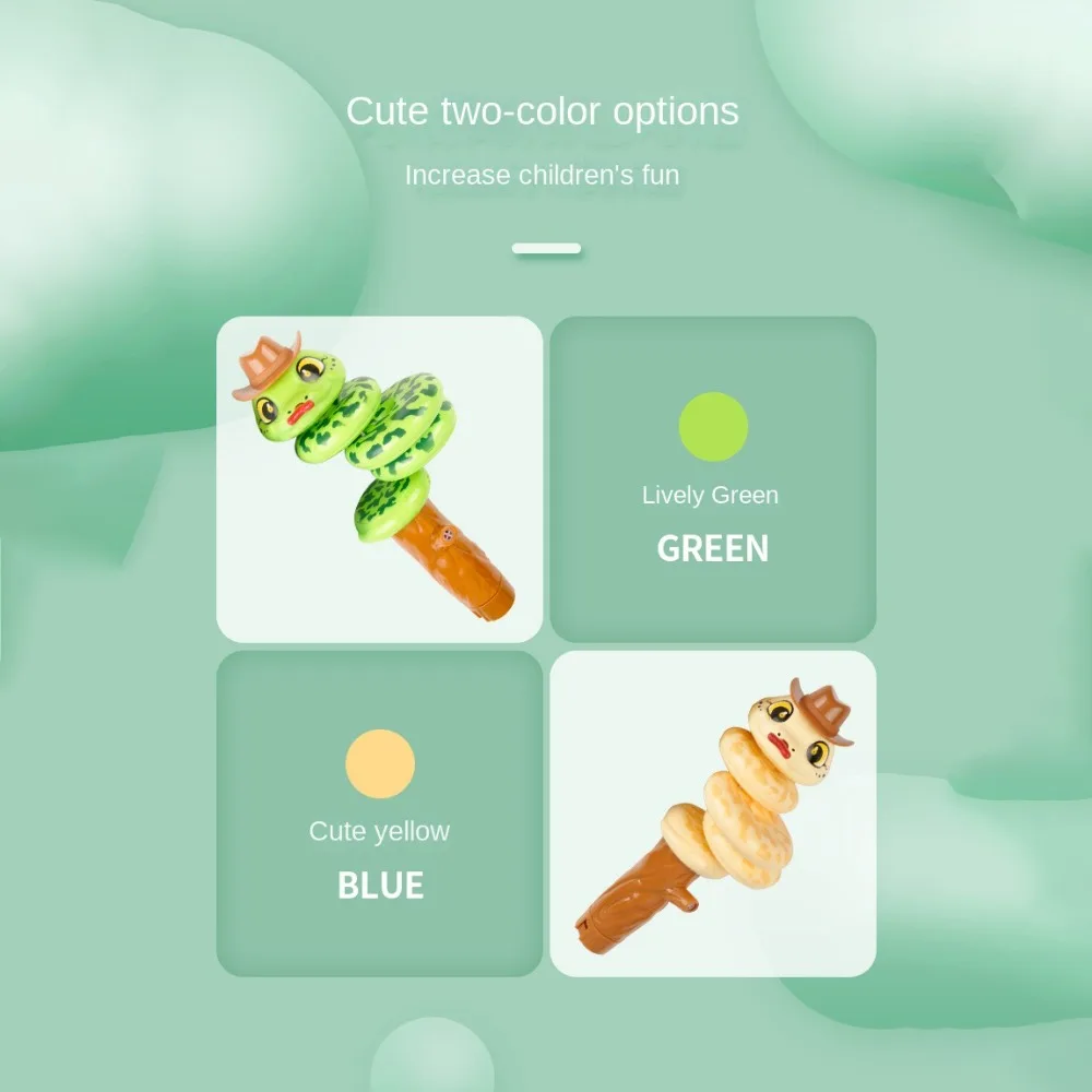 Обучение витым балансом качающимся креативным зеленым/желтым качающейся змеей