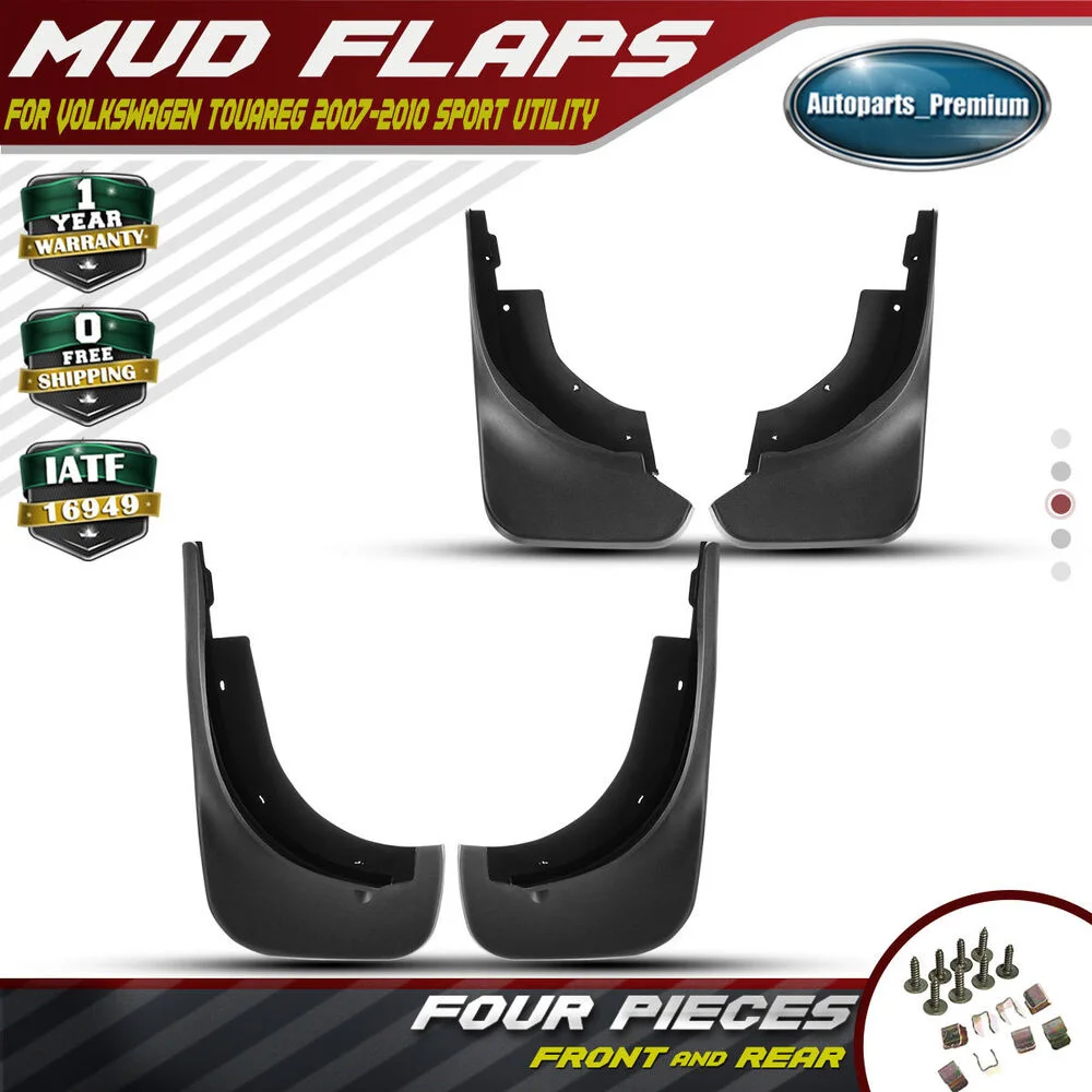 

4x Splash Guards Mud Flaps Rear & Front For Volkswagen VW Touareg 2007-2010 suv