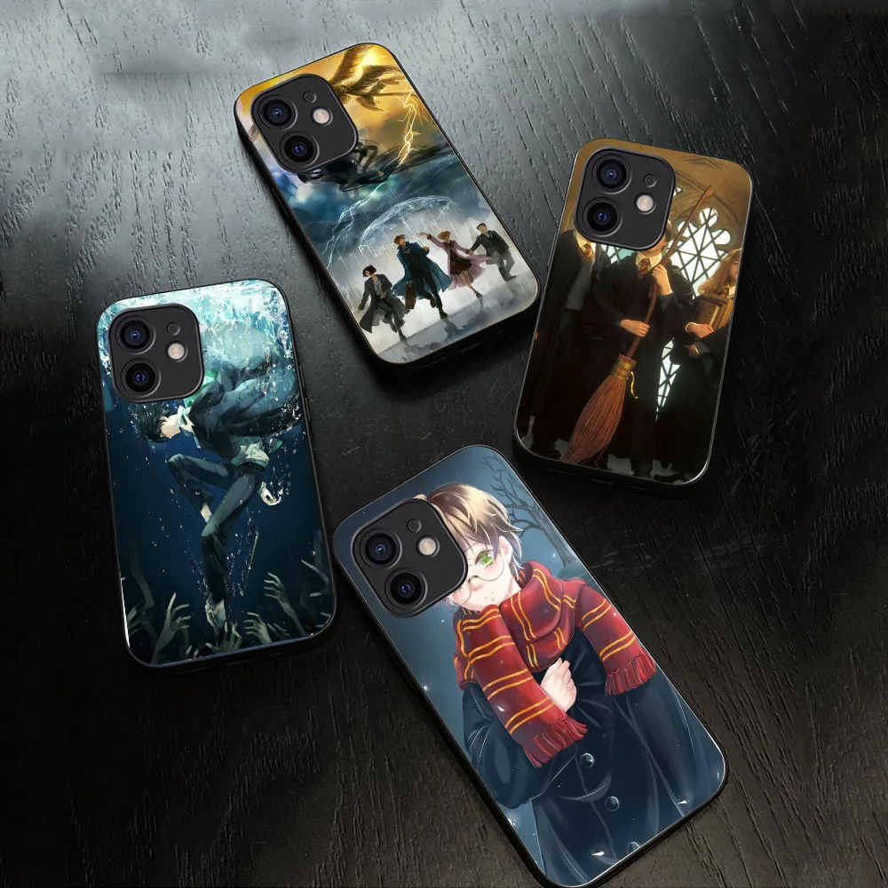 WRA-11 Harries Wand Potters Черный гибкий чехол из ТПУ для Xiaomi 11t Mi 10 10t 9t A2 A3 S2 Poco X6 Note Pro Lite