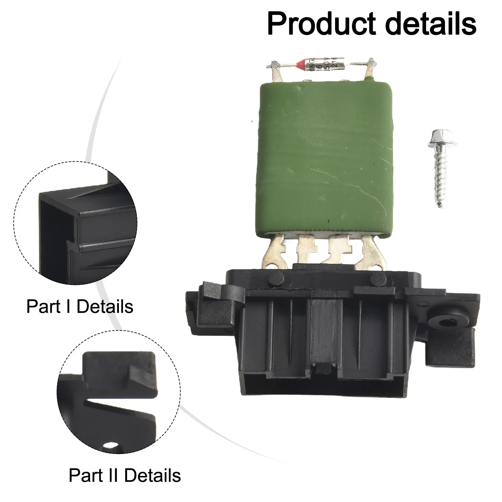 1 комплект резистора двигателя вентилятора 77364061 Резистор 9x7x2 5 см для Grande Punto ForQubo