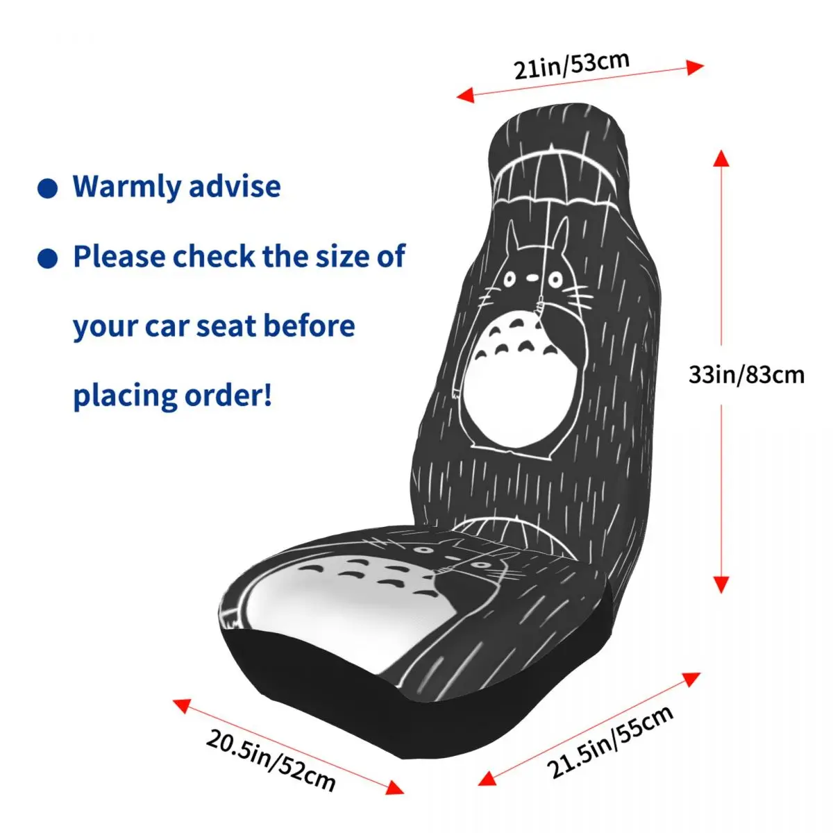 Чехлы на сиденья автомобиля в стиле аниме универсальные защитные накидки