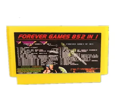 

2023FOREVER DUO GAMES OF 852 in 1 (405+447) Game Cartridge for 60Pins game Cart, total 852 games 1024MBit Flash Chip in use acce